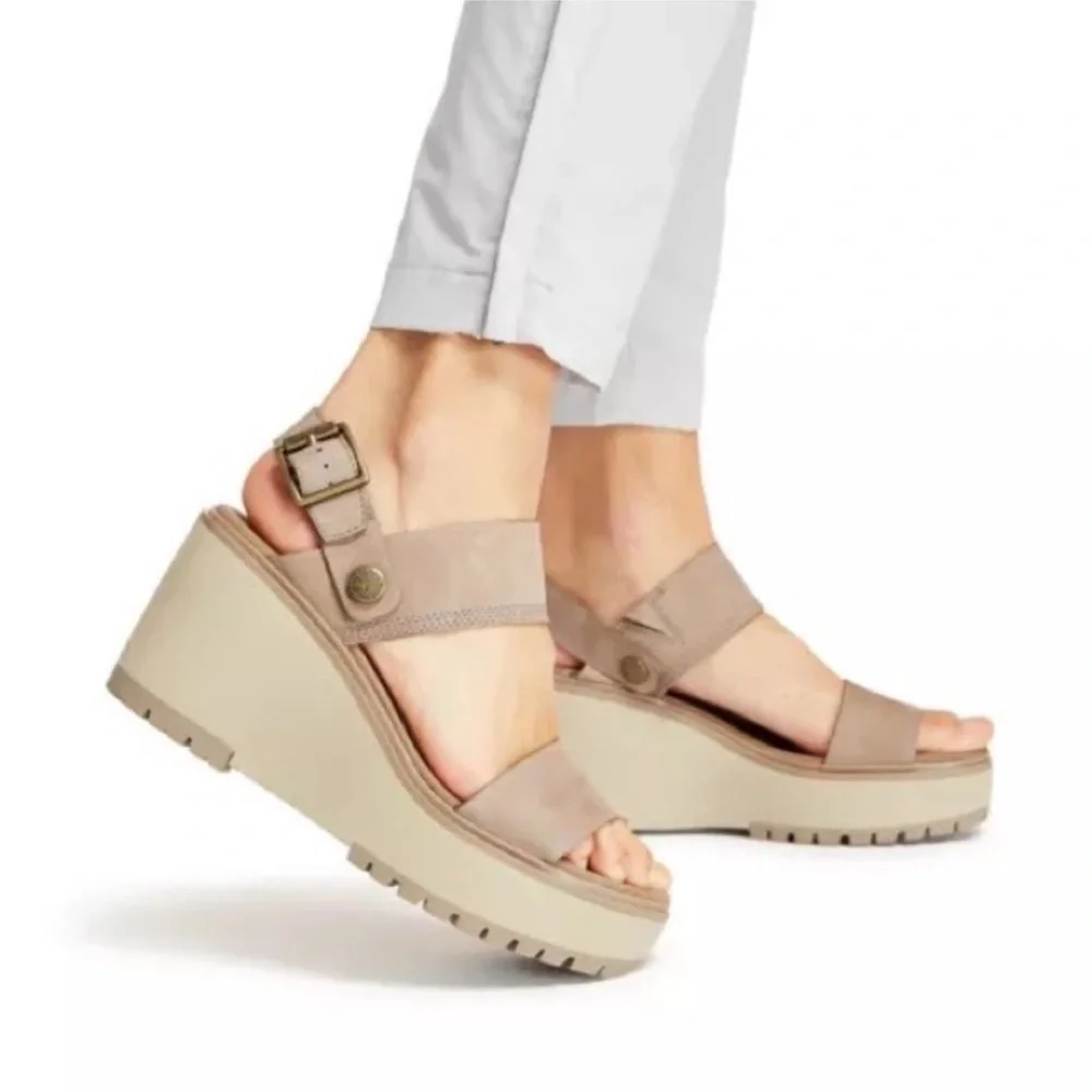 Timberland Koralyn Wedge Sz 6.5 Gray
